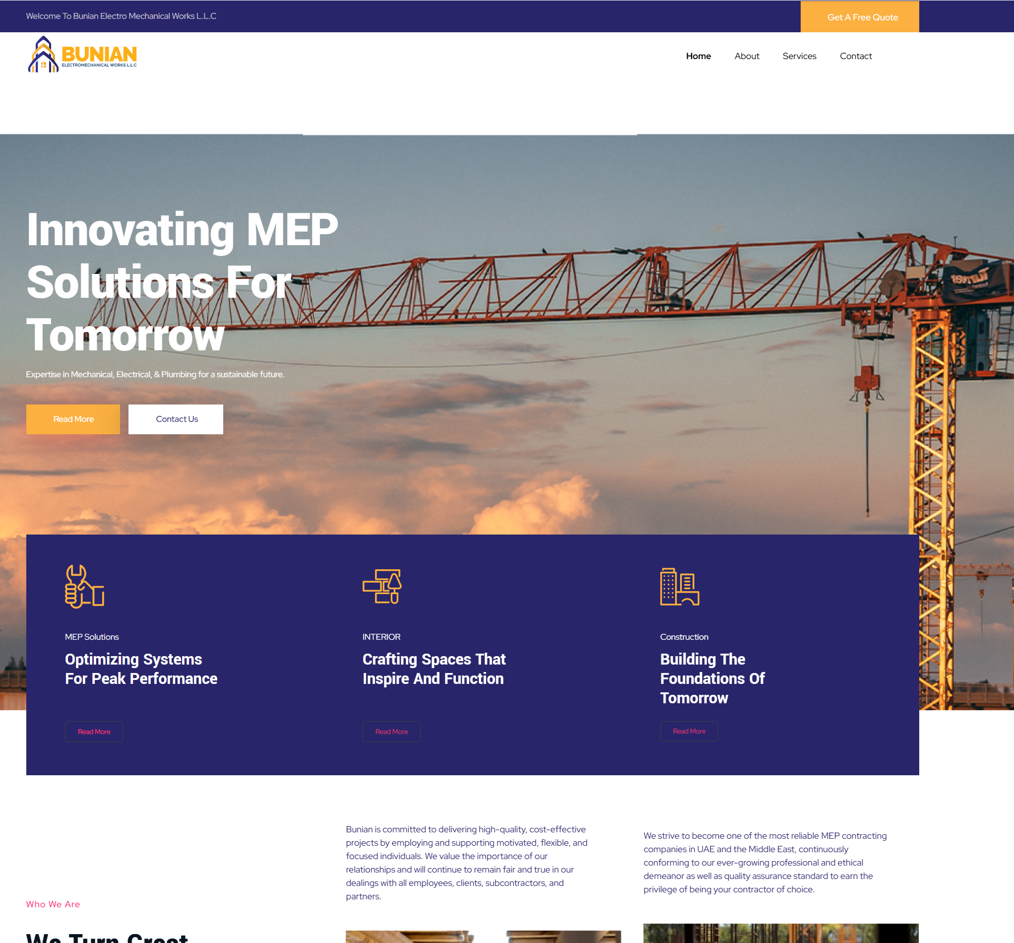 Current Bunian website